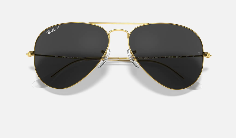Black clearance gold aviators