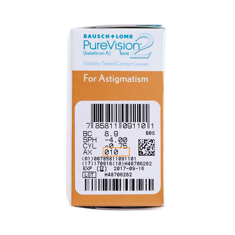 博士倫B&L｜Purevision 2 HD for Astigmatism 月拋散光隱形眼鏡｜6片