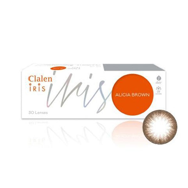 Clalen｜Iris Alicia Brown 夢幻啡 1Day 日拋彩色隱形眼鏡｜30片