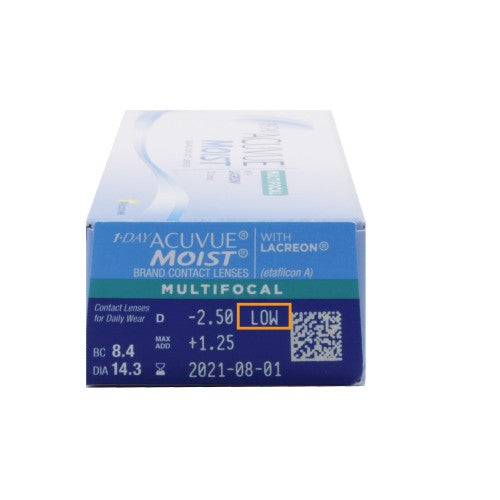 Acuvue｜Moist Multifocal 1Day 日拋漸進隱形眼鏡｜30片